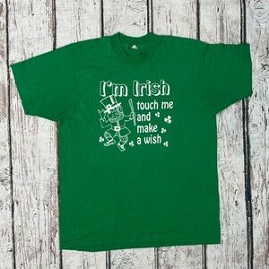 Vintage 1980s I'm Irish Ireland Shamrock Screen Stars 80s Tshirt